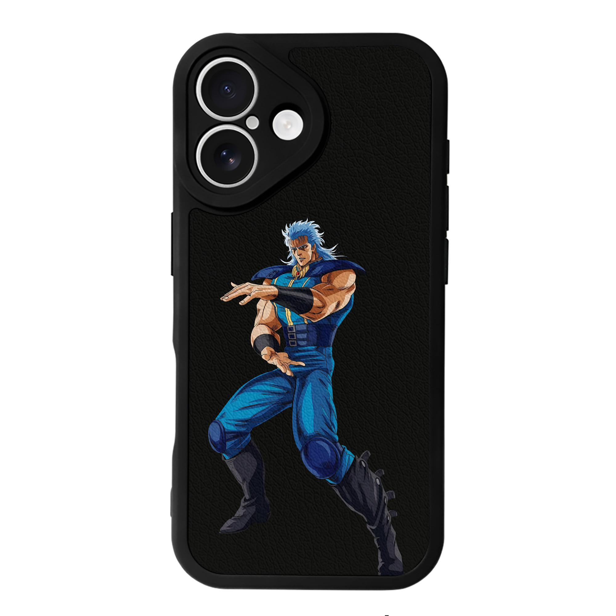 （画像用） 北斗の拳 Fist of the North Star 【iPhone 16シリーズ対応】シリコンスマホケース（レザー調） 材質：シリコン